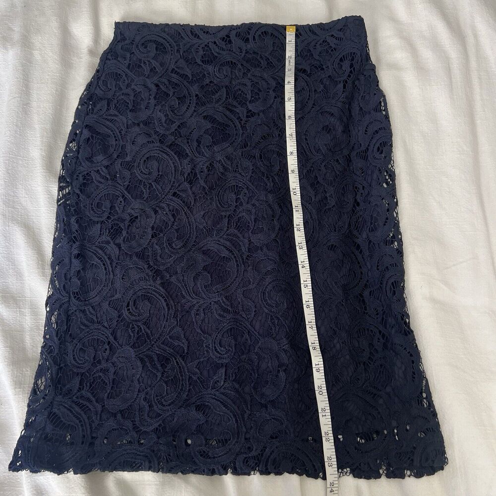 Adrianna Papell Women's Black Lace Back Zipper Formal Pencil Skirt Size S - Picture 8 of 8